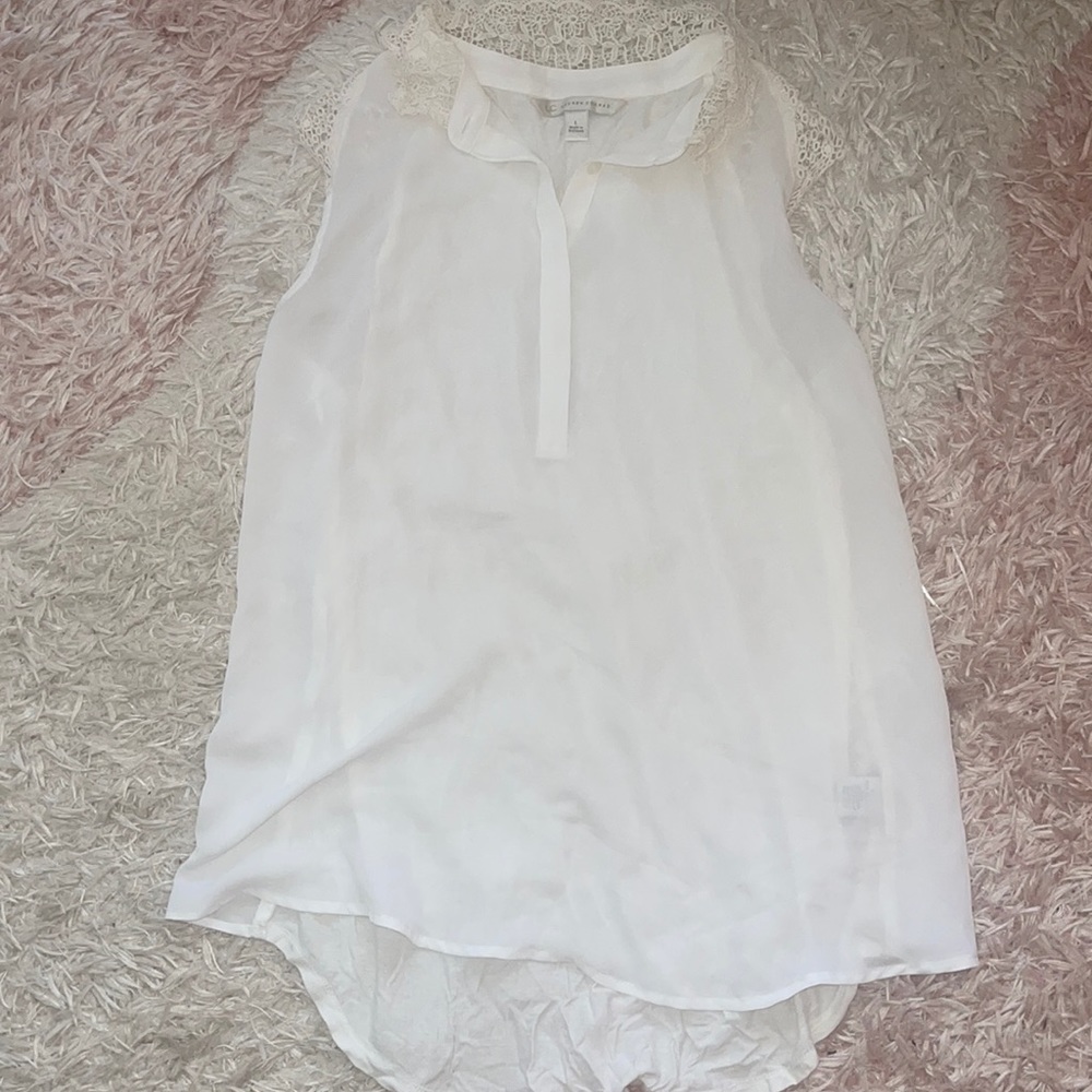 Lauren Conrad White Top, size L
